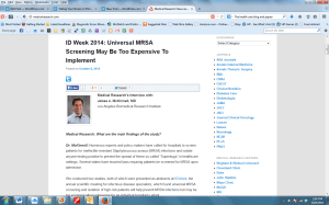 Dr. McKinnell's Medical Resarch Interview terview